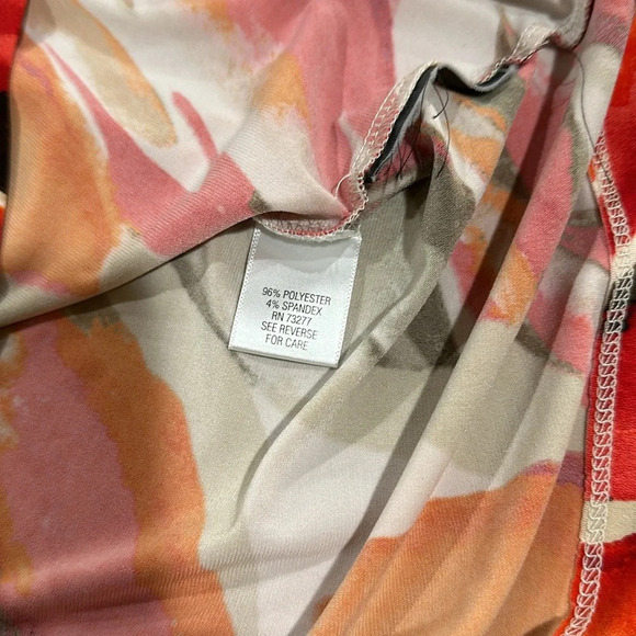 Dana Buchman Cap Sleeve Floral  to - Picture 7 of 8